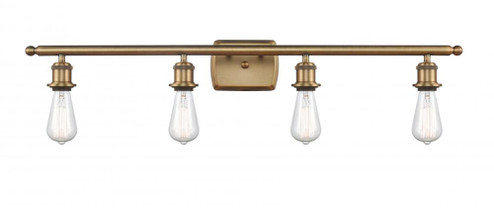 Bare Bulb - 4 Light - 36 inch - Brushed Brass - Bath Vanity Light (3442|516-4W-BB)