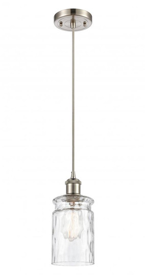 Candor - 1 Light - 5 inch - Brushed Satin Nickel - Cord hung - Mini Pendant (3442|516-1P-SN-G352)