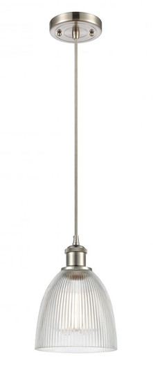 Castile - 1 Light - 6 inch - Brushed Satin Nickel - Cord hung - Mini Pendant (3442|516-1P-SN-G382-LED)