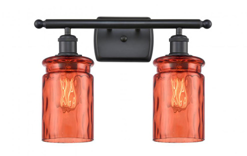 Candor 2 Light Bath Vanity Light (3442|516-2W-BK-G352-COR)