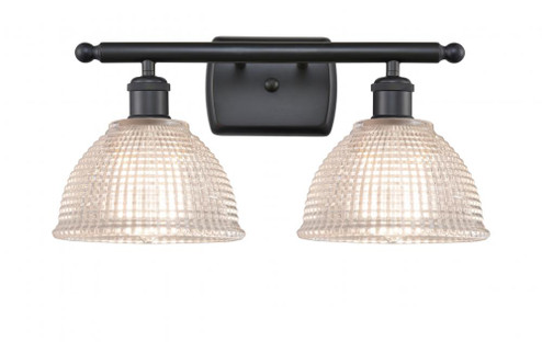 Arietta - 2 Light - 18 inch - Matte Black - Bath Vanity Light (3442|516-2W-BK-G422)