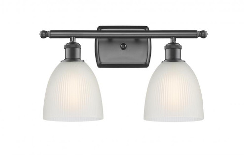 Castile - 2 Light - 16 inch - Oil Rubbed Bronze - Bath Vanity Light (3442|516-2W-OB-G381-LED)