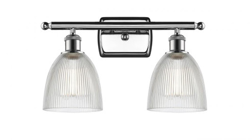 Castile - 2 Light - 16 inch - Polished Chrome - Bath Vanity Light (3442|516-2W-PC-G382-LED)