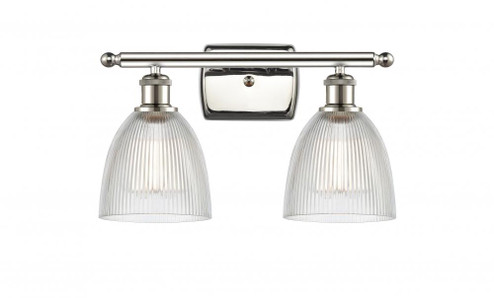 Castile - 2 Light - 16 inch - Polished Nickel - Bath Vanity Light (3442|516-2W-PN-G382-LED)