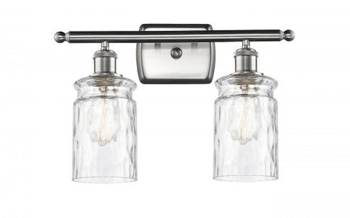 Candor - 2 Light - 15 inch - Brushed Satin Nickel - Bath Vanity Light (3442|516-2W-SN-G352-LED)