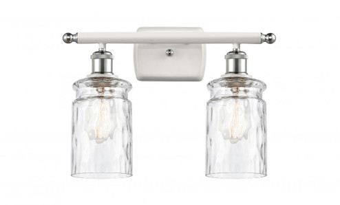 Candor - 2 Light - 15 inch - White Polished Chrome - Bath Vanity Light (3442|516-2W-WPC-G352-LED)