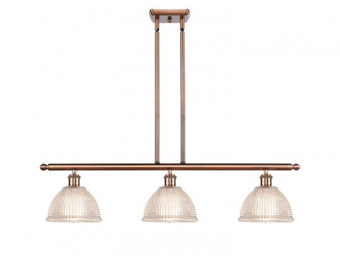 Arietta - 3 Light - 36 inch - Antique Copper - Stem hung - Island Light (3442|516-3I-AC-G422-LED)