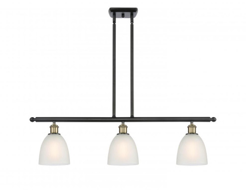 Castile - 3 Light - 36 inch - Black Antique Brass - Stem hung - Island Light (3442|516-3I-BAB-G381-LED)