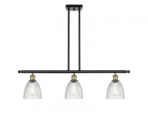 Castile - 3 Light - 36 inch - Black Antique Brass - Stem hung - Island Light (3442|516-3I-BAB-G382)