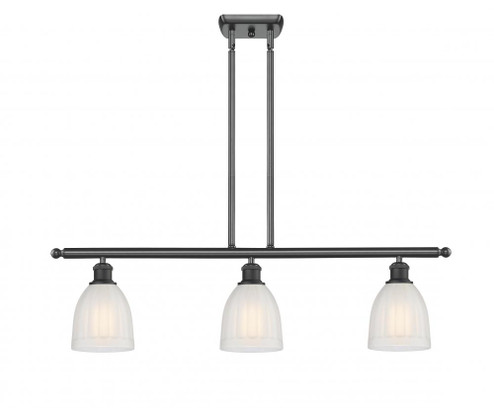 Brookfield - 3 Light - 36 inch - Matte Black - Stem hung - Island Light (3442|516-3I-BK-G441-LED)