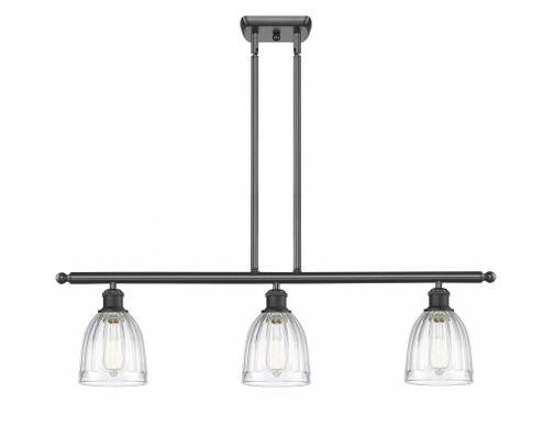 Brookfield - 3 Light - 36 inch - Matte Black - Stem hung - Island Light (3442|516-3I-BK-G442)