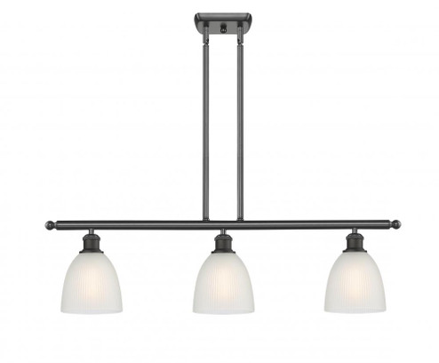 Castile - 3 Light - 36 inch - Oil Rubbed Bronze - Stem hung - Island Light (3442|516-3I-OB-G381-LED)