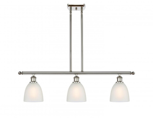 Castile - 3 Light - 36 inch - Polished Nickel - Cord hung - Island Light (3442|516-3I-PN-G381-LED)