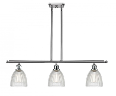 Castile - 3 Light - 36 inch - Brushed Satin Nickel - Stem hung - Island Light (3442|516-3I-SN-G382)