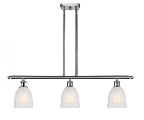 Brookfield - 3 Light - 36 inch - Brushed Satin Nickel - Stem hung - Island Light (3442|516-3I-SN-G441-LED)