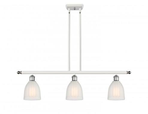 Brookfield - 3 Light - 36 inch - White Polished Chrome - Stem hung - Island Light (3442|516-3I-WPC-G441)