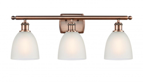 Castile - 3 Light - 26 inch - Antique Copper - Bath Vanity Light (3442|516-3W-AC-G381-LED)