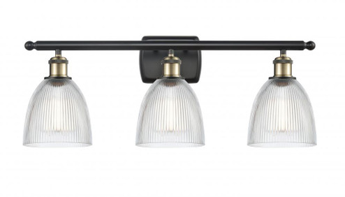 Castile - 3 Light - 26 inch - Black Antique Brass - Bath Vanity Light (3442|516-3W-BAB-G382-LED)