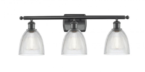Castile - 3 Light - 26 inch - Matte Black - Bath Vanity Light (3442|516-3W-BK-G382)