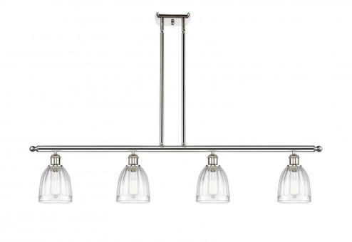 Brookfield - 4 Light - 48 inch - Polished Nickel - Stem hung - Island Light (3442|516-4I-PN-G442-LED)