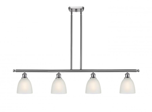 Castile - 4 Light - 48 inch - Brushed Satin Nickel - Stem hung - Island Light (3442|516-4I-SN-G381)