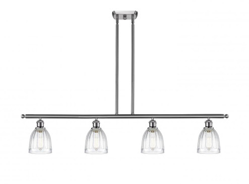 Brookfield - 4 Light - 48 inch - Brushed Satin Nickel - Stem hung - Island Light (3442|516-4I-SN-G442-LED)
