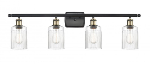 Hadley - 4 Light - 35 inch - Black Antique Brass - Bath Vanity Light (3442|516-4W-BAB-G342-LED)