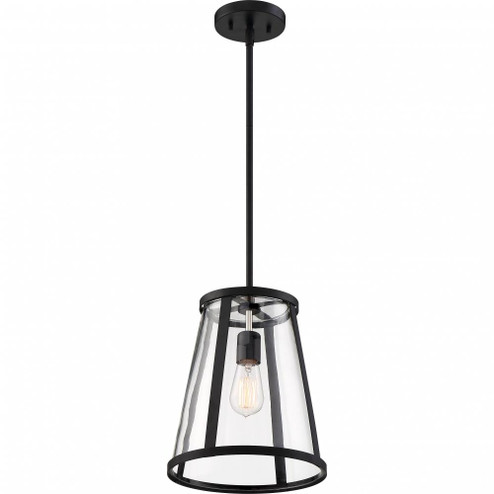 Bruge - 1 Light Pendant - with Clear Glass - Matte Black Finish (81|60/6699)