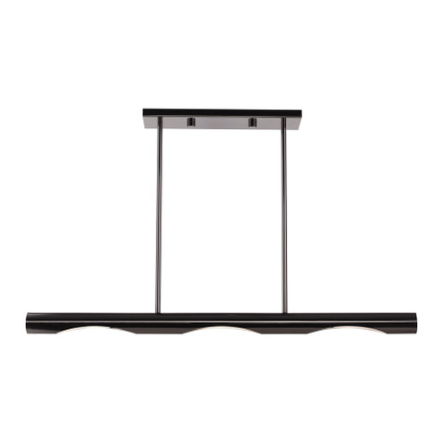 3 Lt Black Chrome Linear Chandelier (108|45917-46)