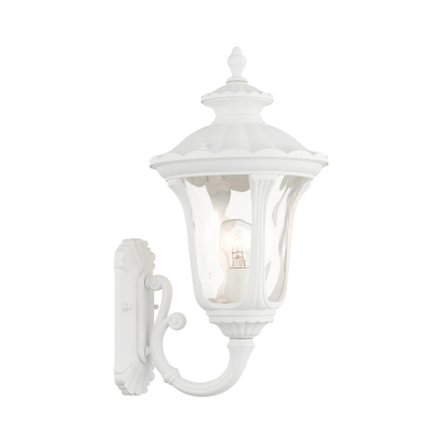 1 Lt Textured White Outdoor Wall Lantern (108|7852-13)