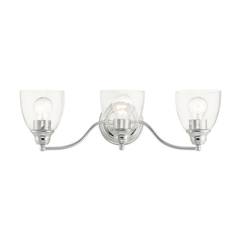 3 Lt Polished Chrome Vanity Sconce (108|15133-05)