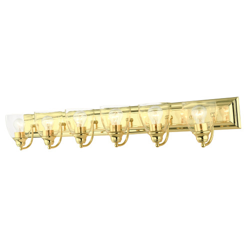 6 Lt Polished Brass Vanity Sconce (108|17076-02)
