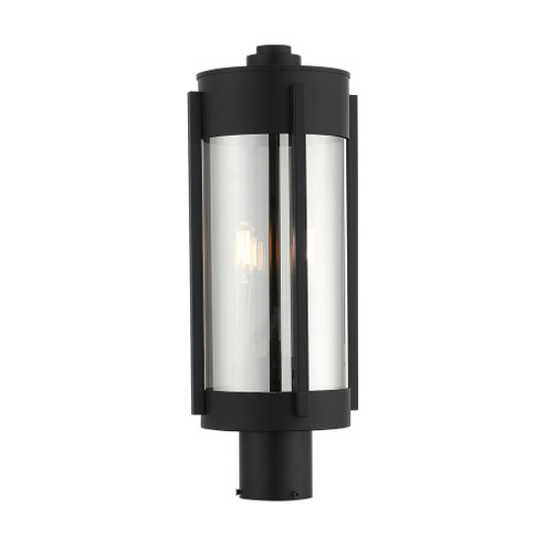 2 Lt Black Outdoor Post Top Lantern (108|22386-04)