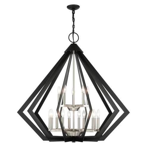 15 Lt Black Foyer Chandelier (108|40928-04)