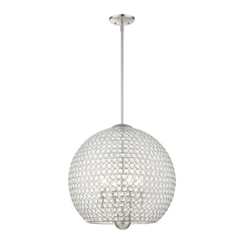 4 Lt Brushed Nickel Pendant (108|45724-91)