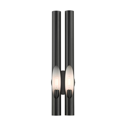 2 Lt Shiny Black ADA Double Sconce (108|45912-68)