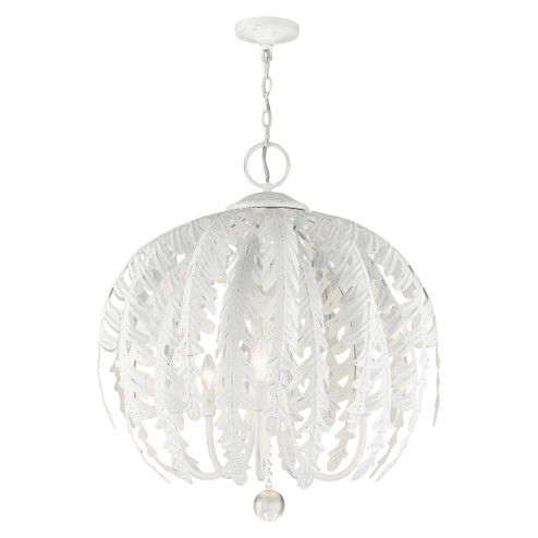 5 Lt Antique White Chandelier (108|46235-60)