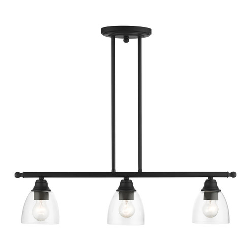 3 Lt Black Linear Chandelier (108|46337-04)