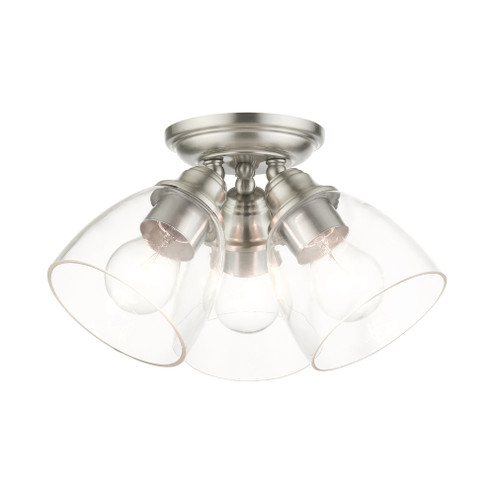 3 Lt Brushed Nickel Flush Mount (108|46339-91)