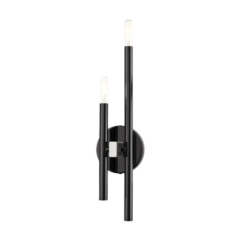 2 Lt Black Chrome ADA Double Sconce (108|49342-46)