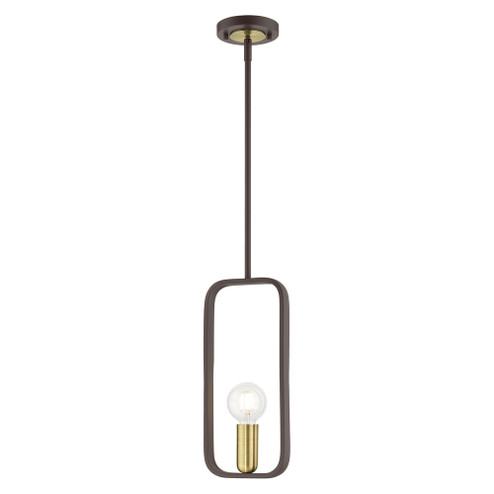 1 Lt Bronze with Antique Brass Accents Pendant (108|49741-07)