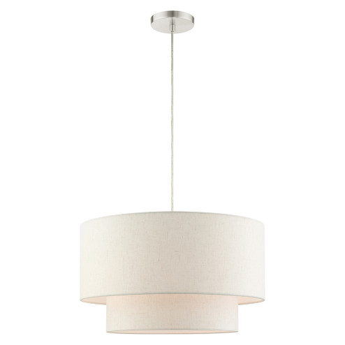 3 Lt Brushed Nickel Pendant (108|49803-91)