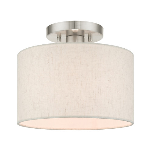 1 Lt Brushed Nickel Semi Flush (108|49808-91)