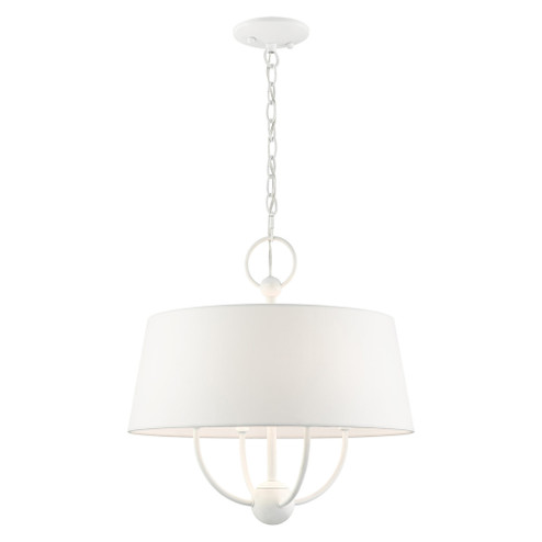 4 Lt White Pendant Chandelier (108|49844-03)