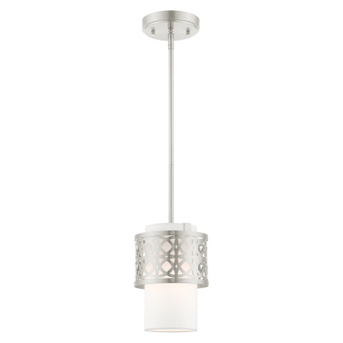 1 Lt Brushed Nickel Mini Pendant (108|49861-91)