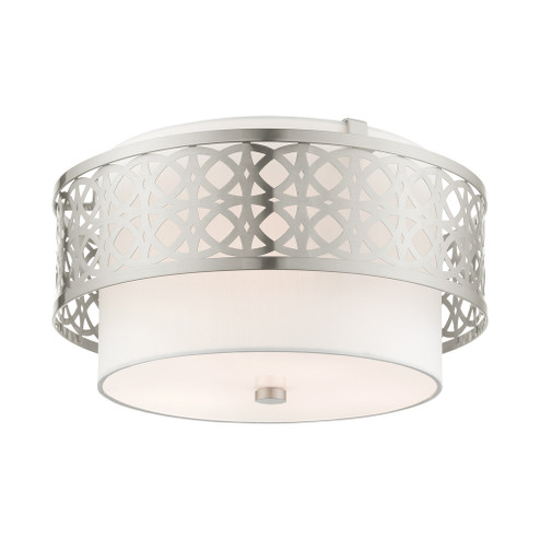 3 Lt Brushed Nickel Semi Flush (108|49863-91)