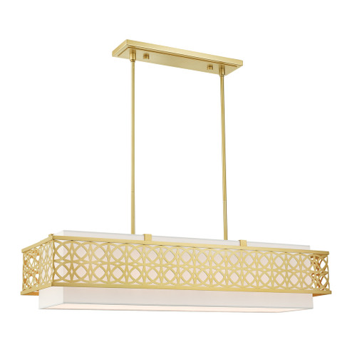 6 Lt Soft Gold Linear Chandelier (108|49868-33)