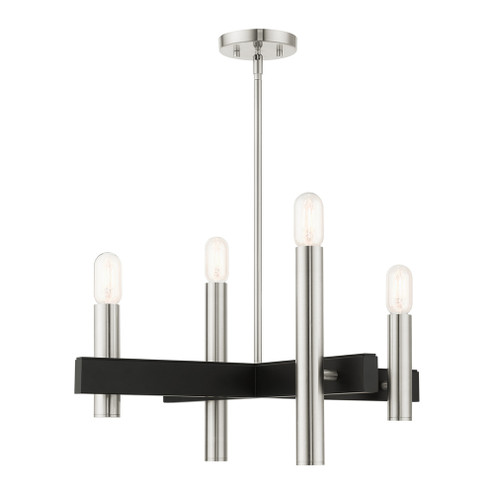 4 Lt Brushed Nickel Chandelier (108|49994-91)