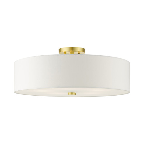 5 Lt Satin Brass Semi Flush (108|52142-12)