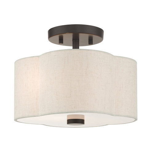 2 Lt English Bronze Semi Flush (108|58061-92)